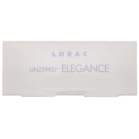 Lorac, Paleta de sombras de ojos Unzipped Elegance con brocha de dos puntas, 0,37 oz (10,5 g)