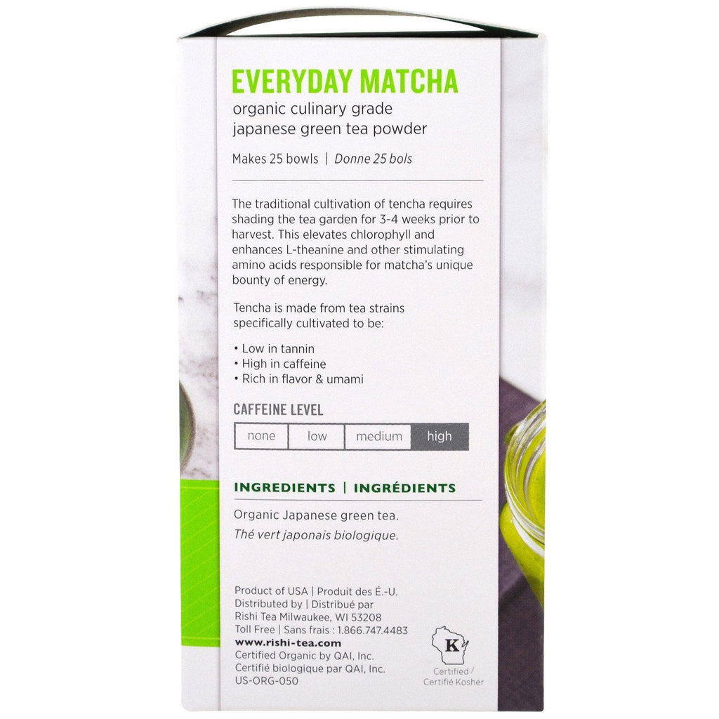 Rishi Tea,  Everyday Matcha Powder, 1.76 oz (50 g)