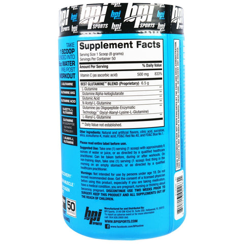 BPI Sports, Best Glutamine, Berry Citrus, 14.1 oz (400 g)