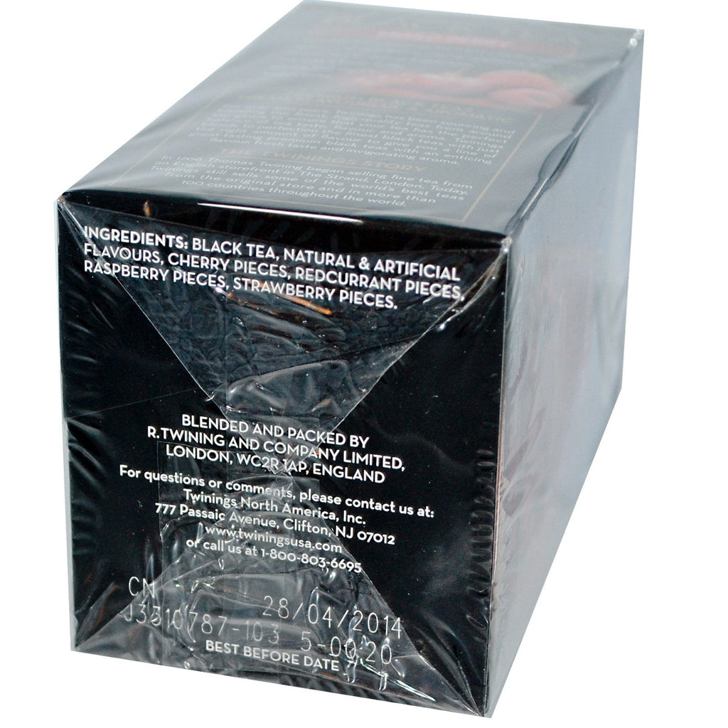 Twinings, Premium Black Tea, Mixed Berry, 20 Tea Bags, 1.41 oz (40g)