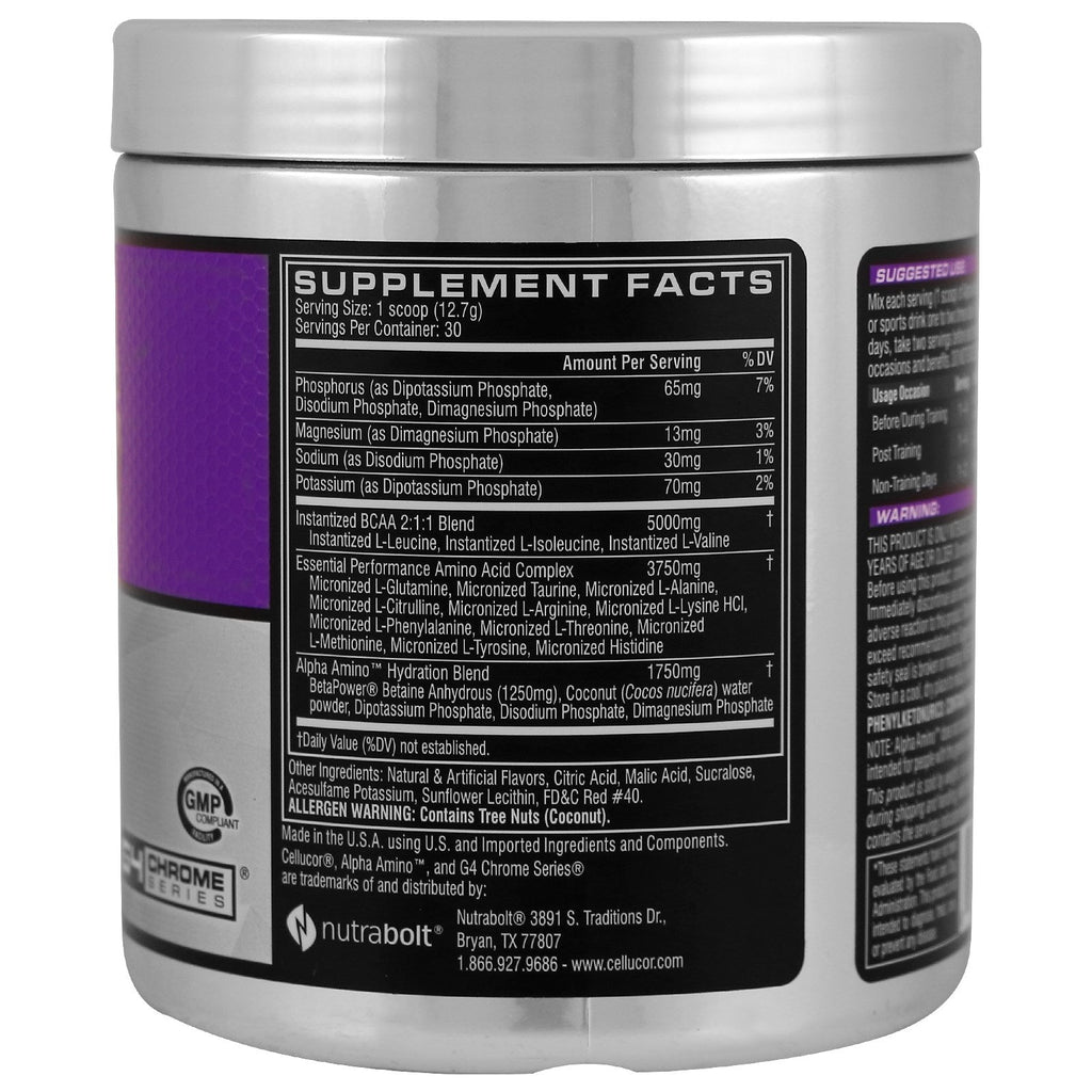 Cellucor, Alpha Amino, Performance BCAAs, Watermelon, 13.4 oz (381 g)