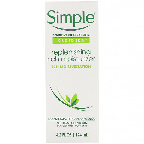 Simple Skincare, Replenishing Rich Moisturizer, 4,2 fl oz (124 ml)