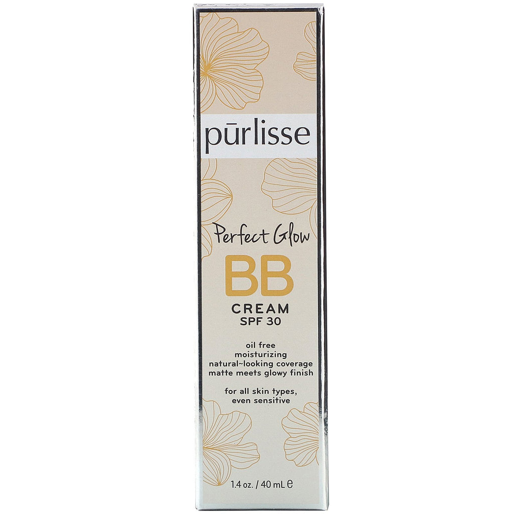 Purlisse, Perfect Glow, BB Cream, SPF 30, Tan Deep, 1,4 fl oz (40 ml)