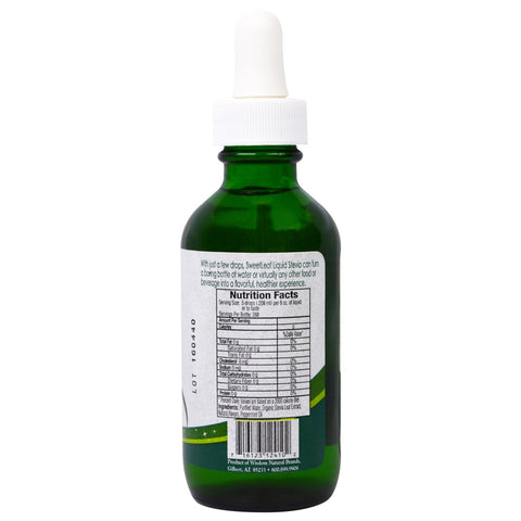 Wisdom Natural, SweetLeaf Liquid Stevia, Sweet Drops Sweetener, Peppermint, 2 fl oz (60 ml)