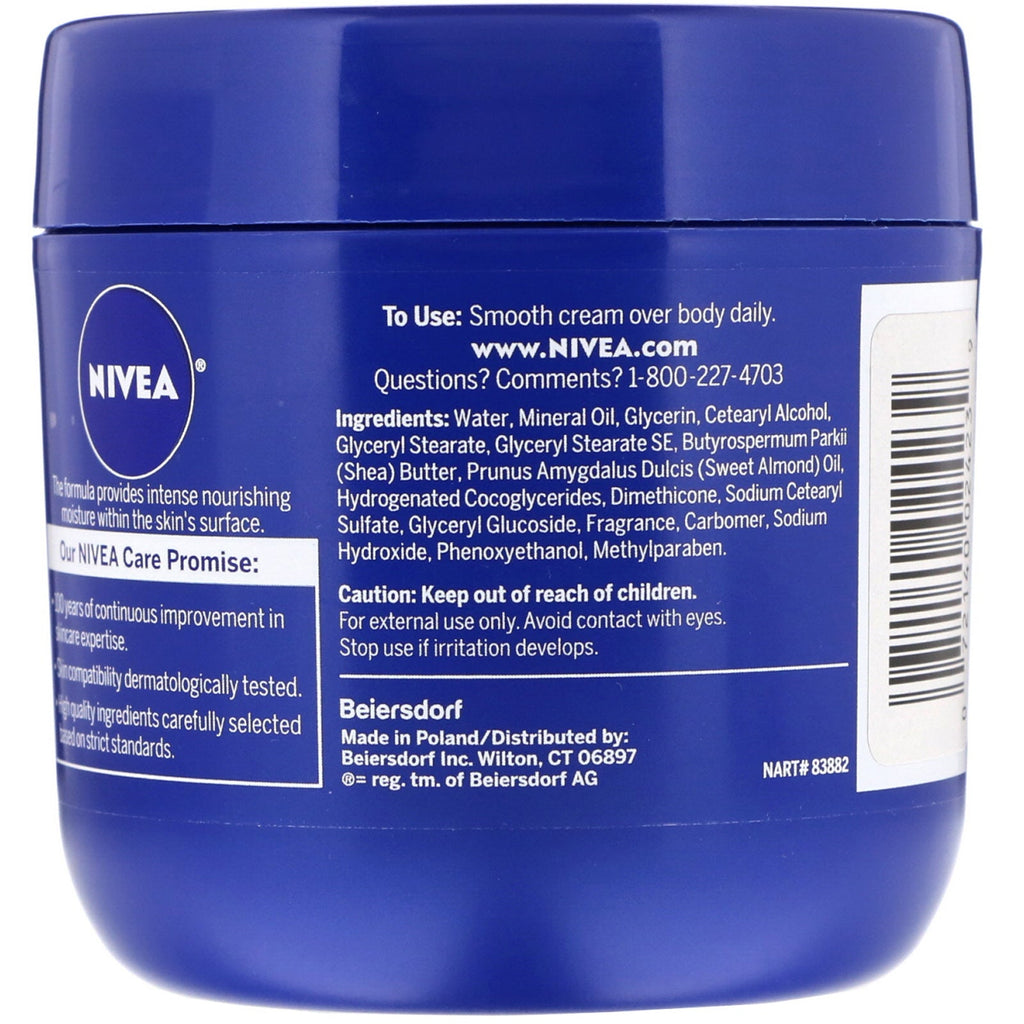 Nivea, kropscreme, essentielt beriget, 13,5 fl oz (382 g)