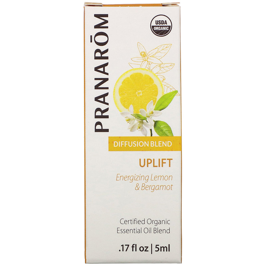 Pranarom, Essential Oil, Diffusion Blend, Uplift, .17 fl oz (5 ml)