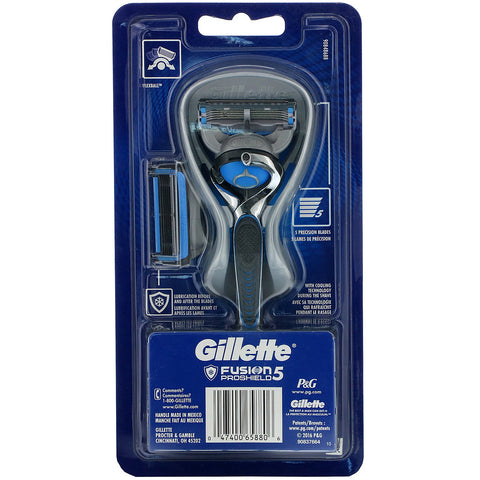 Gillette, Fusion5 Proshield, Chill, 1 maquinilla de afeitar + 2 cartuchos