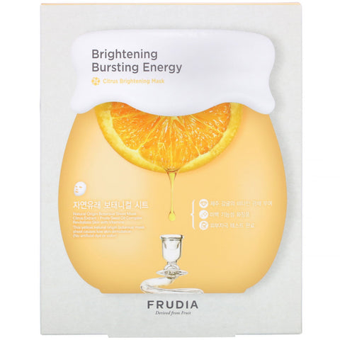 Frudia, Brightening Bursting Energy, Citrus Brightening Mask, 5 ark, 0,91 oz (27 ml) hver