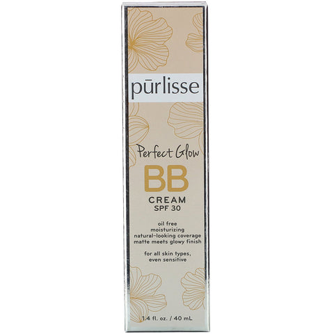 Purlisse, Perfect Glow, BB Cream, SPF 30, Medium Tan, 1,4 fl oz (40 ml)