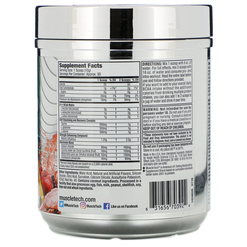 Muscletech, Amino Build Next Gen, Fruit Punch, 10.00 oz (284 g)