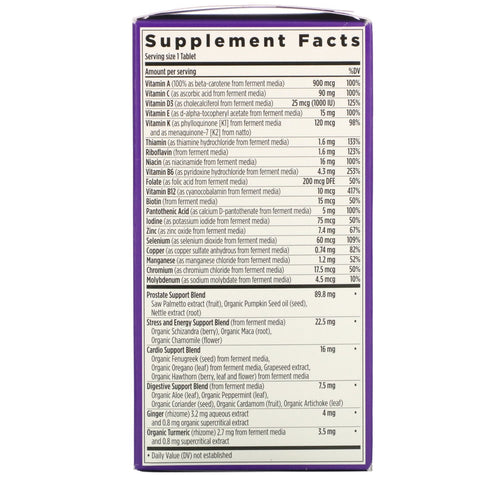 New Chapter, 40+ Every Man's One Daily Whole-Food Multivitamin, 72 Vegetarian Tablets