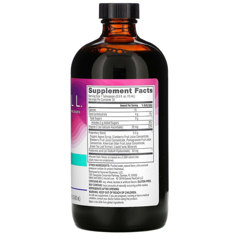 Neocell, Hyaluronic Acid, Berry Liquid, 50 mg, 16 fl oz (473 ml)