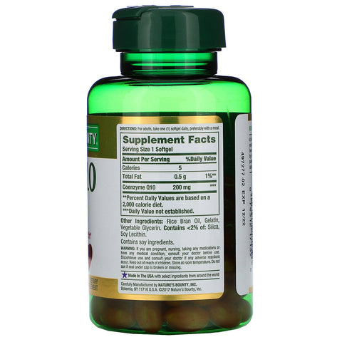 Nature's Bounty, Co Q-10, 200 mg, 80 Rapid Release Softgels