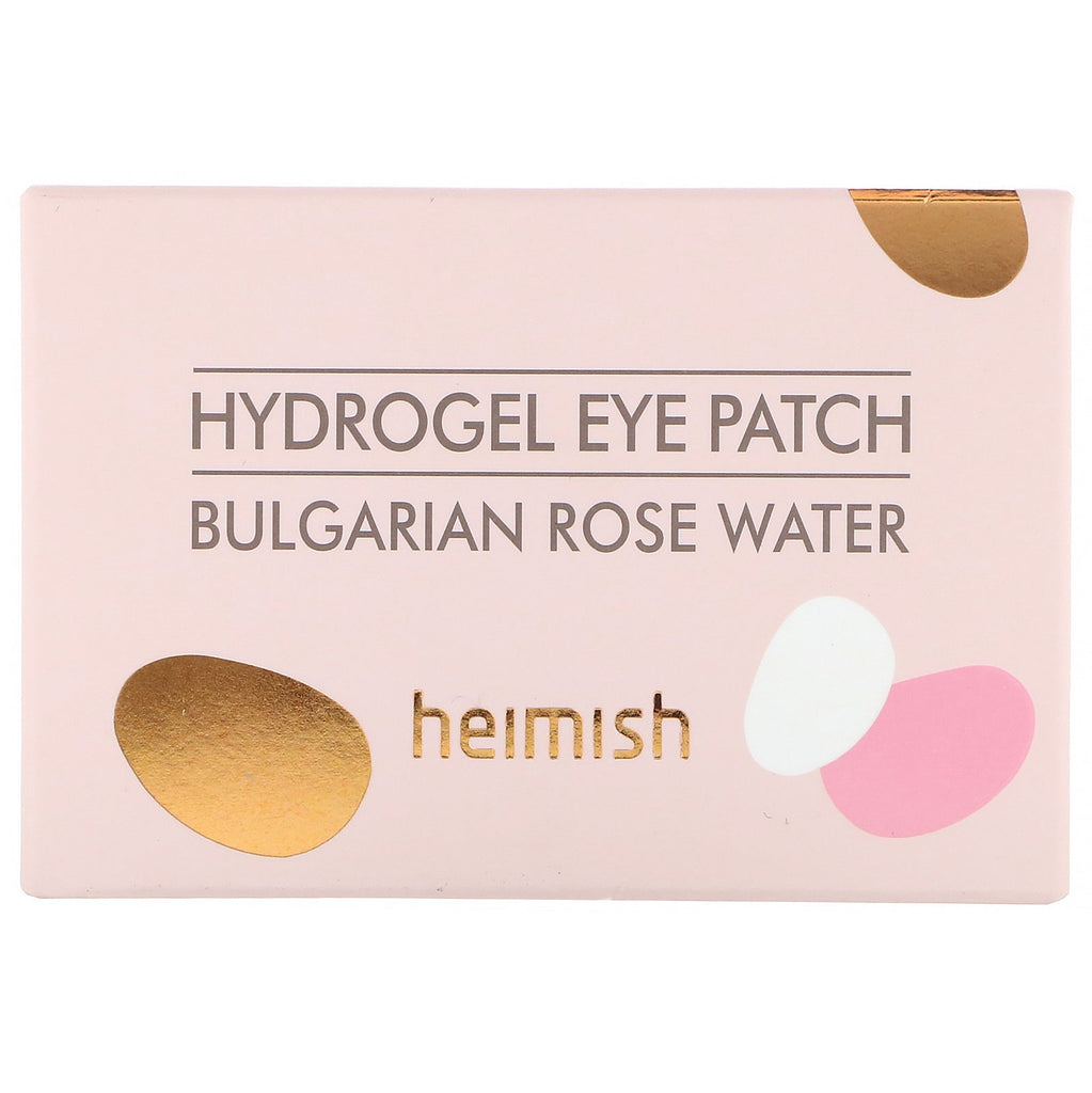 Heimish, Hydrogel øjenplaster, bulgarsk rosenvand, 60 plastre