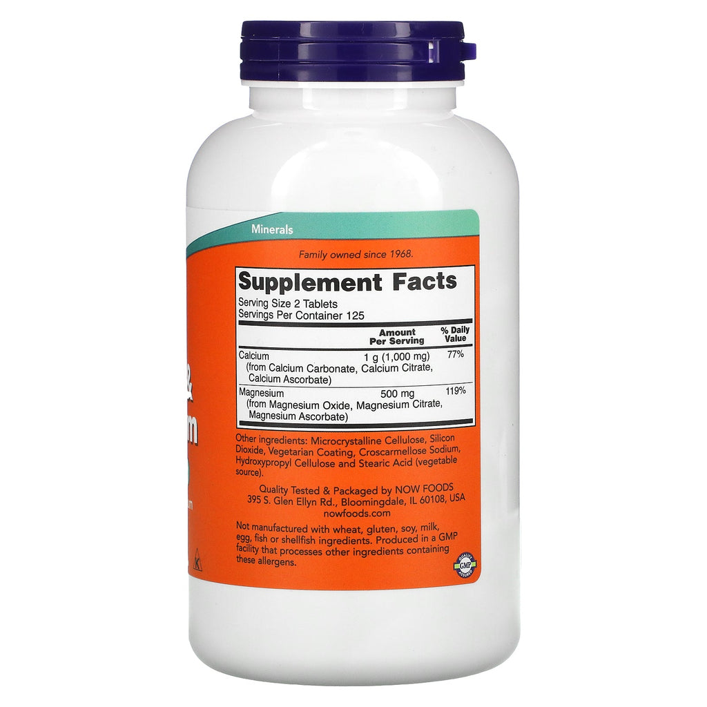 Now Foods, Calcium & Magnesium, 250 Tablets