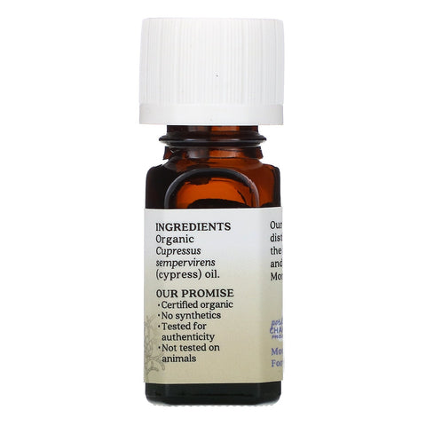 Aura Cacia, ren æterisk olie, cypres, 0,25 fl oz (7,4 ml)