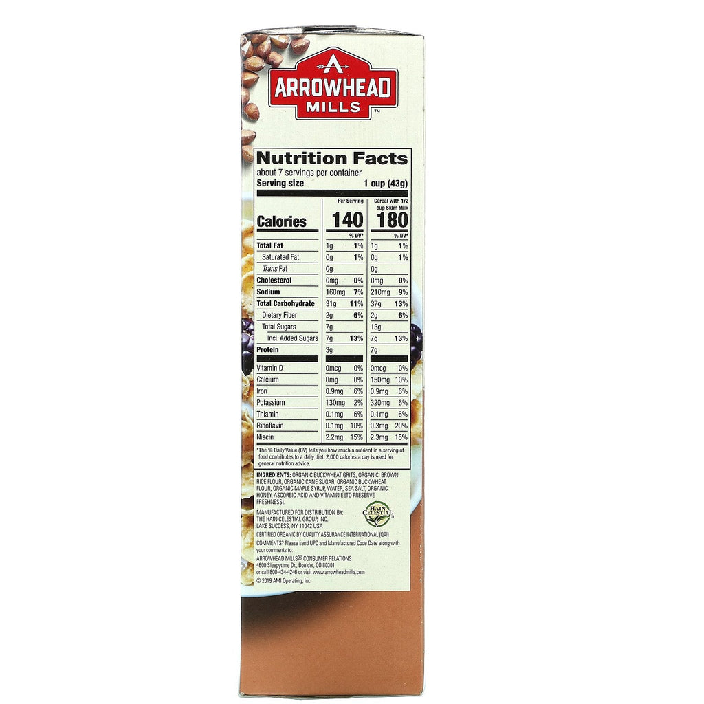 Arrowhead Mills,  Maple Buckwheat Flakes, Gluten Free, 10 oz (283 g)