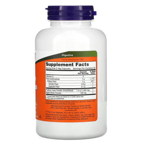 Now Foods, Psyllium Husk Caps, 700 mg, 180 Veg Kapsler