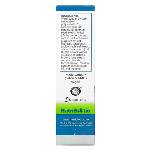 NutriBiotic, Aerosol nasal plus, 29,5 ml (1 oz. líq.)