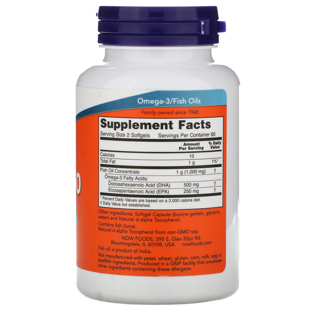 Now Foods, DHA-250, 120 Softgels