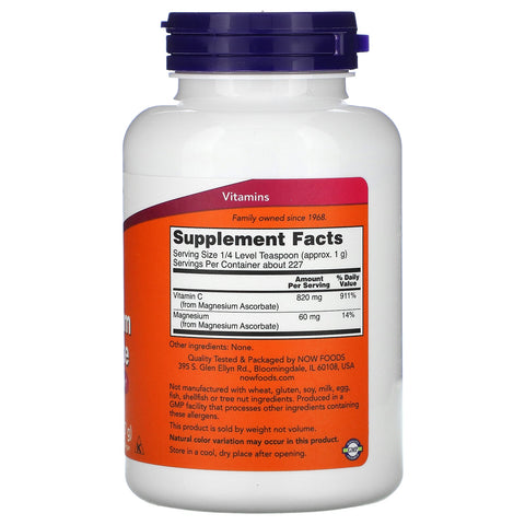 Now Foods, ren, bufret, magnesiumascorbat, 8 oz (227 g)