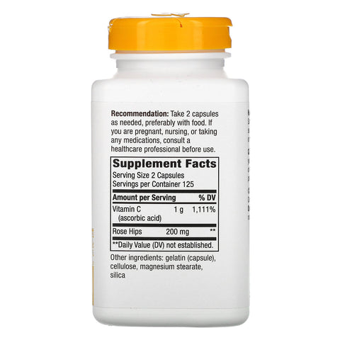 Nature's Way, Vitamina C con escaramujo, 1000 mg, 250 cápsulas