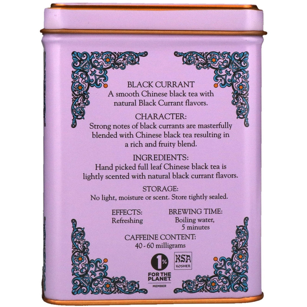 Harney & Sons, HT Tea Blend, Black Currant Tea, 20 Tea Sachets, 1.4 oz (40 g)