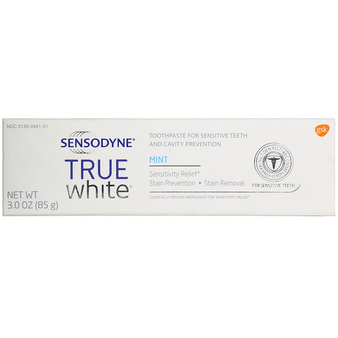 Sensodyne, True White Toothpaste, Mint, 3.0 oz (85 g)