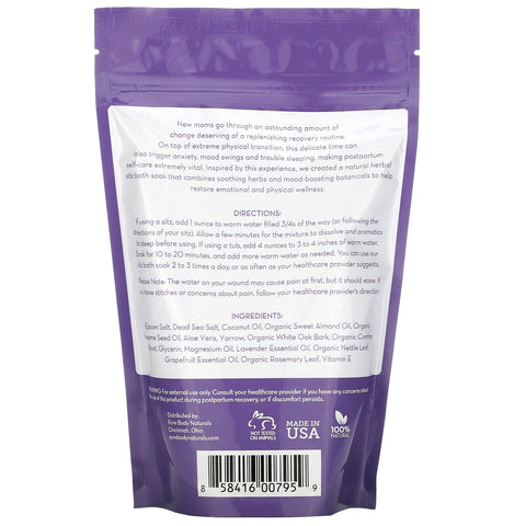 Pure Body Naturals, Recovery Ritual, Sitz Bath Salt, 10 oz (283 g)