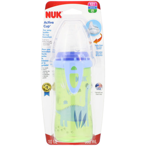 NUK, Active Cup, 12+ måneder, 1 kop, 10 oz (300 ml)