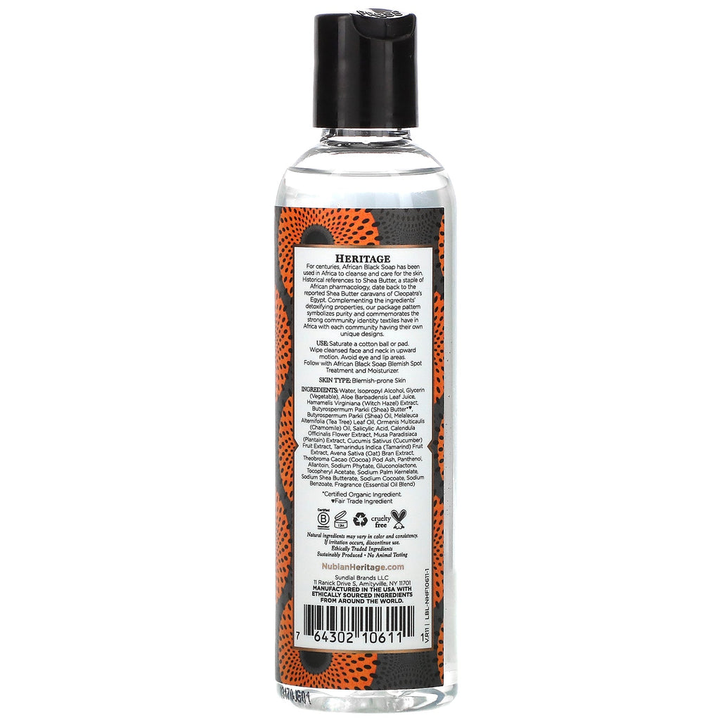 Nubian Heritage, African Black Soap Toner, 4.3 fl oz (127 ml)