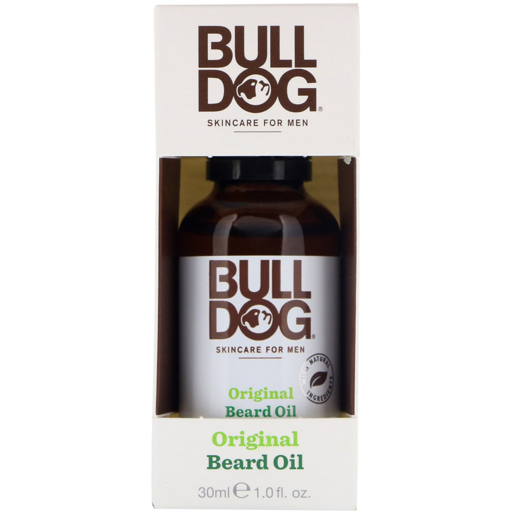 Bulldog hudpleje til mænd, original skægolie, 1 fl oz (30 ml)