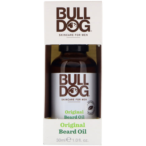 Bulldog Skincare For Men, Aceite para barba original, 1 fl oz (30 ml)