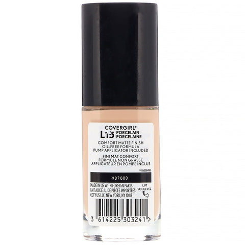 Covergirl, Trublend, Matte Made Foundation, L15 Porcelæn, 1 ​​fl oz (30 ml)