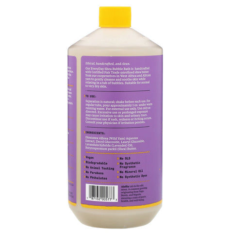 Everyday Shea, boblebad, lavendel, 32 fl oz (950 ml)