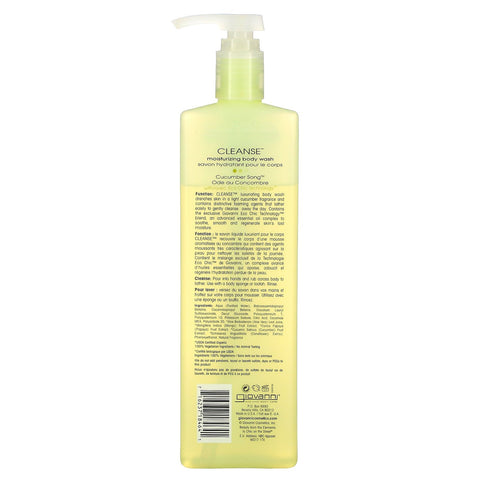 Giovanni, Cleanse, Moisturizing Body Wash, Cucumber Song, 24 fl oz (710 ml)