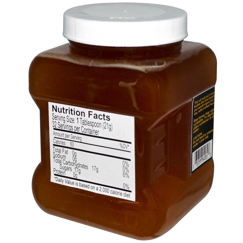 C.C. Pollen, Raw Blossom Honey, 1.5 lbs (680 g)