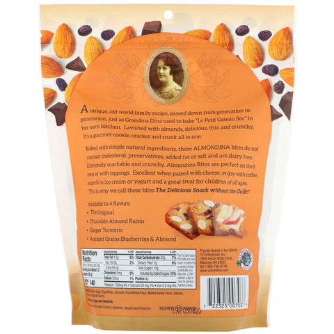 Almondina, Almond Bites, Chocolate Almond Raisin, 5 oz (142 g)