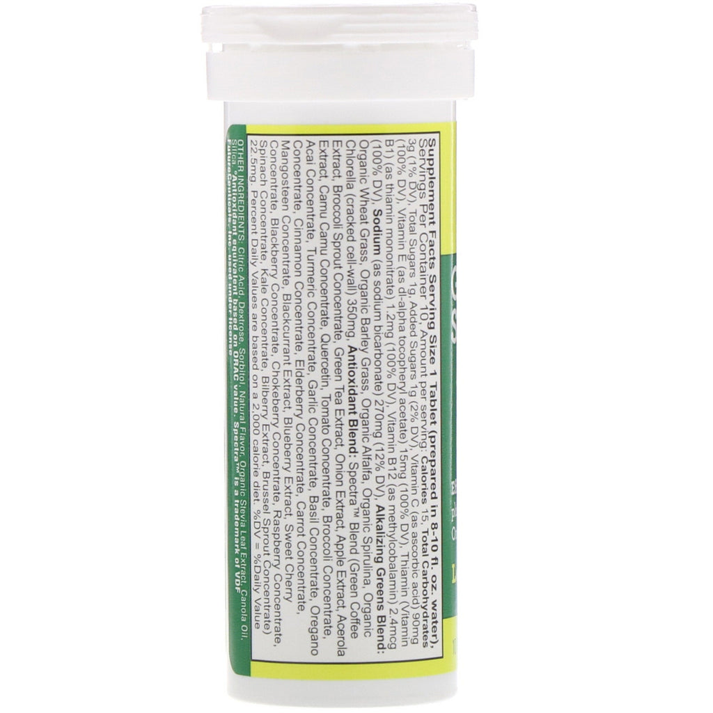 Amazing Grass, Green Superfood, Effervescent Greens, Lemon-Lime, 10 Tablets