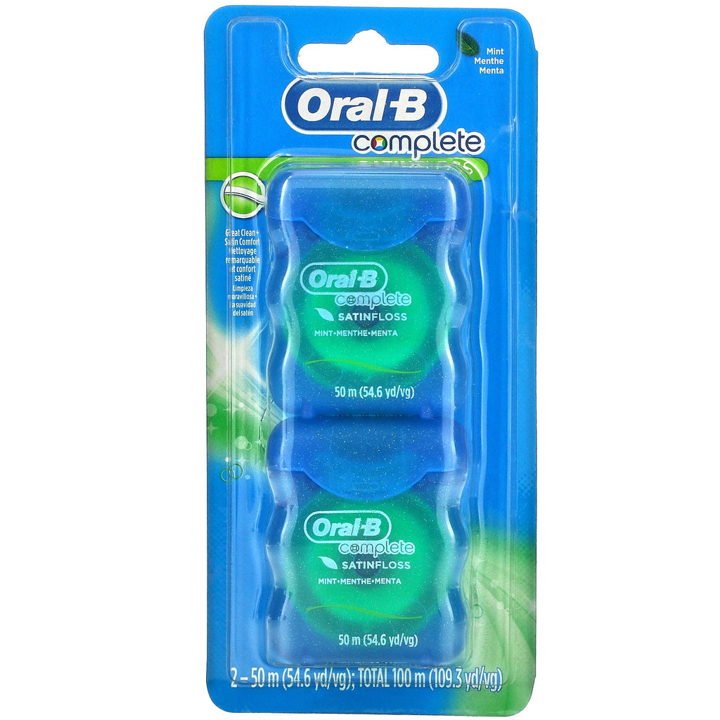 Oral-B, komplet, satintråd, mynte, 2 stk., 50 m (54,6 yd) hver