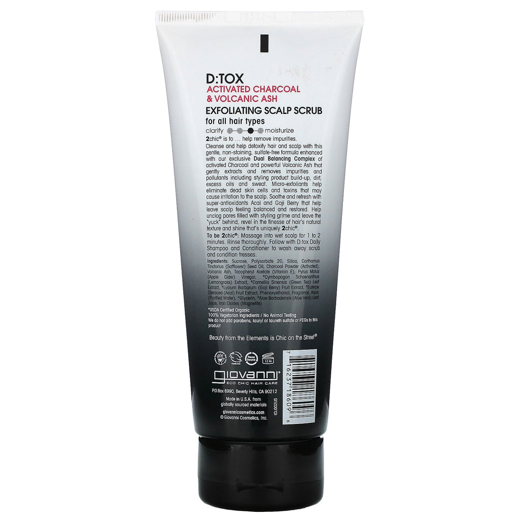 Giovanni, 2chic, D:Tox Daily Exfoliating Scalp Scrub,  7 fl oz (198 ml)