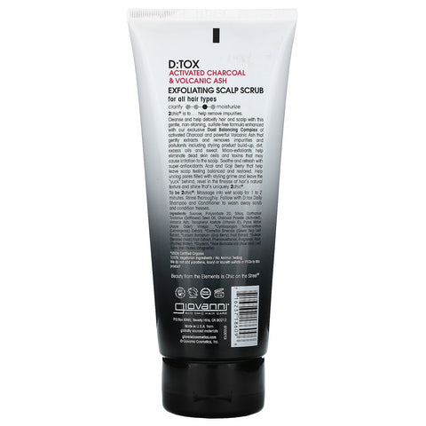 Giovanni, 2chic, Exfoliante diario para el cuero cabelludo D:Tox, 198 ml (7 oz. líq.)