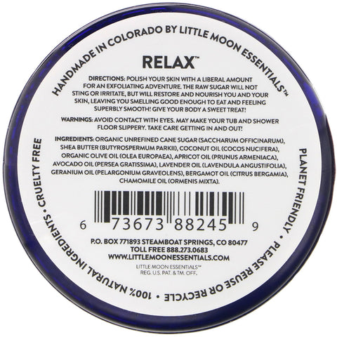 Little Moon Essentials, Relax, Exfoliante floral de azúcar para baño y ducha, 2 oz (56 g)