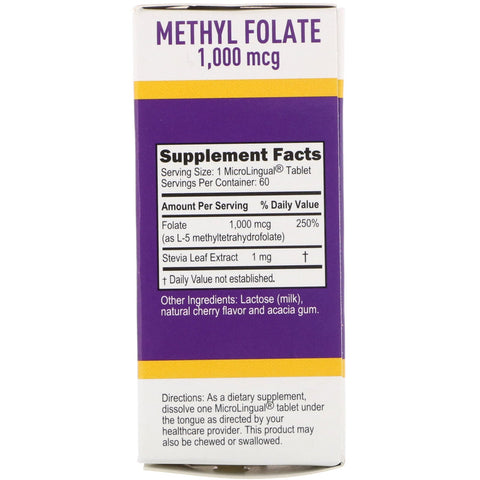 Superior kilde, methylfolat, 1.000 mcg, 60 tabletter