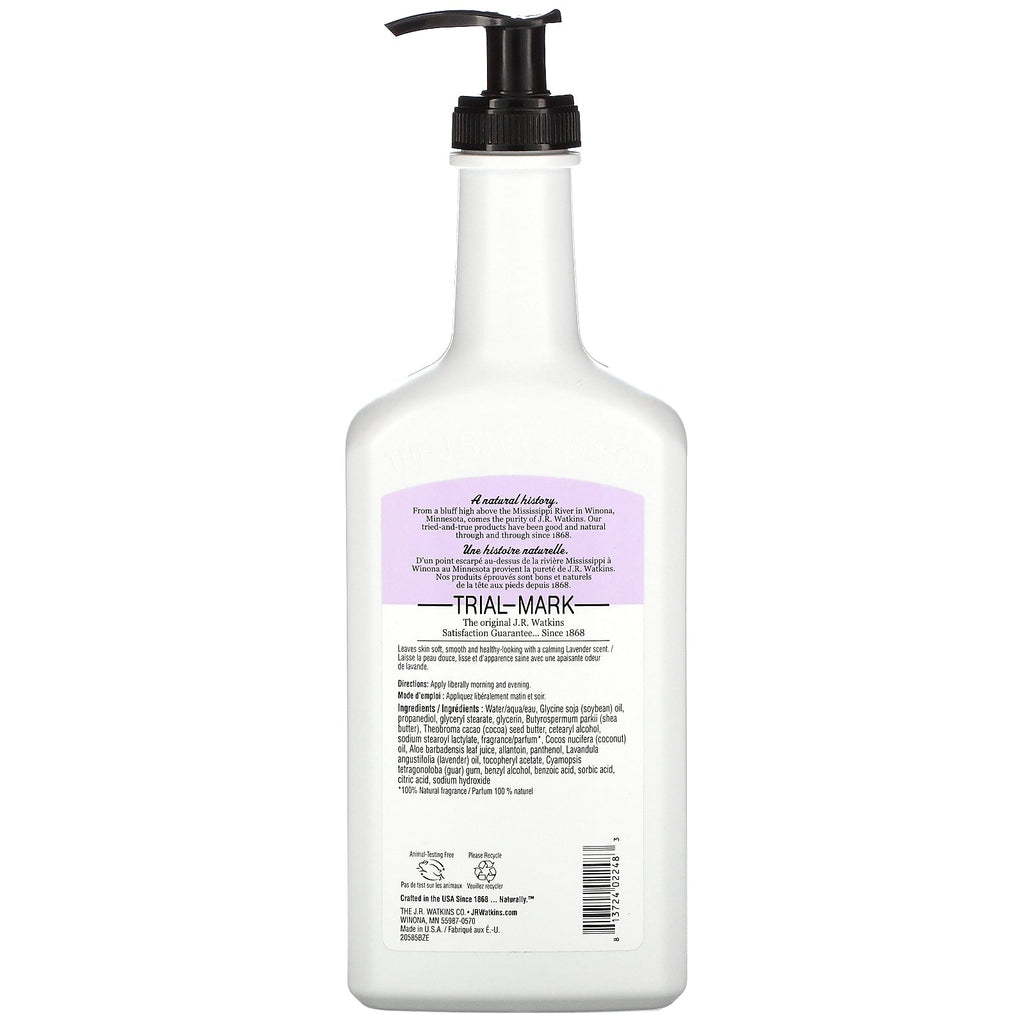 J R Watkins, Daily Moisturizing Lotion, Lavender, 18 fl oz (532 ml)