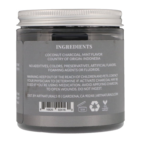 Artnaturals, Activated Charcoal Powder, Mint Flavored, 4 oz (113 g)