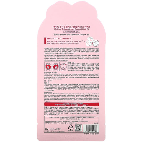 Mediheal, Line Friends, Collagen Impact Essential Beauty Mask EX, 1 ark, 24 ml