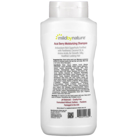 Mild By Nature, Champú humectante de bayas de acai, 473 ml (16 oz. líq.)