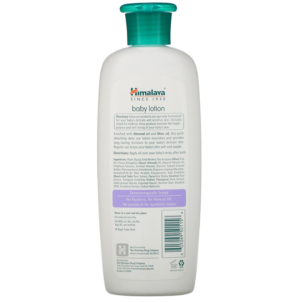 Himalaya, Baby Lotion, Oils of Almond & Olive, 6.76 fl oz (200 ml)