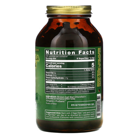 HealthForce Superfoods, Chlorella Manna, 1200 VeganTabs